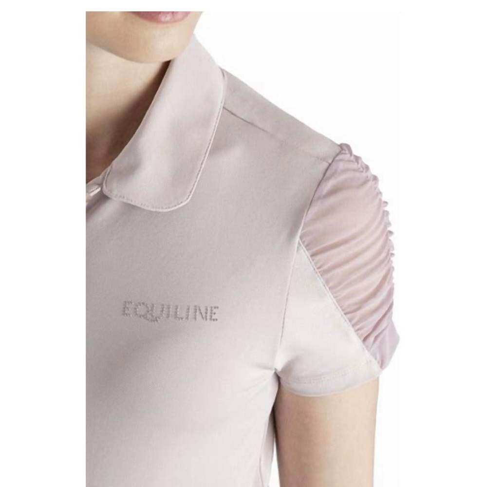 NEW EQUILINE womens free time polo giqueg in violet ice